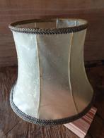 Vintage Lampenkap leer, Huis en Inrichting, Lampen | Lampenkappen, Gebruikt, Vintage, Ophalen of Verzenden, Ovaal