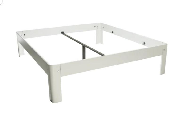 Auping auronde 140cm, Huis en Inrichting, Slaapkamer | Bedden, Gebruikt, Tweepersoons, 140 cm, Hout, Wit, Ophalen