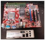 Bieden. MSI G31TM-P21. Core 2 Quad Q6600. 4GB RAM.LGA 775, Computers en Software, Moederborden, Gebruikt, Ophalen of Verzenden