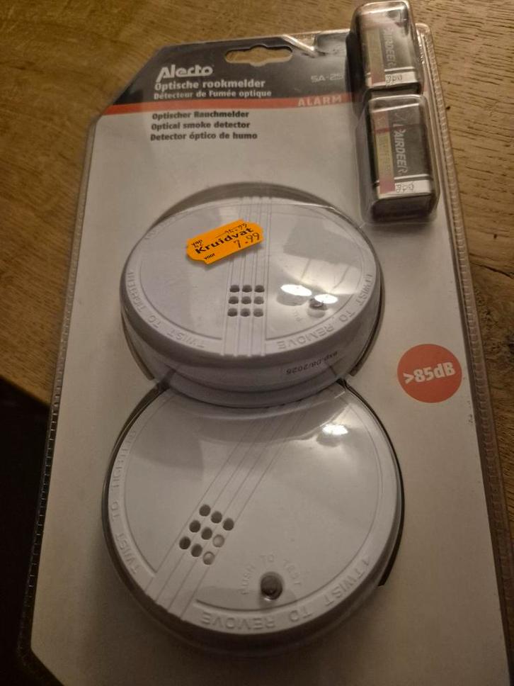 Alecto Optische Rookmelder - Nieuw in Verpakking!, Doe-het-zelf en Verbouw, Alarmsystemen, Nieuw, Detector, Sensor of Melder, Rook