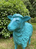 (Tuin)Beeld texel schaap, turquoise, tuin, boerderij, 65cm, Ophalen, Nieuw, Kunststof, Dierenbeeld