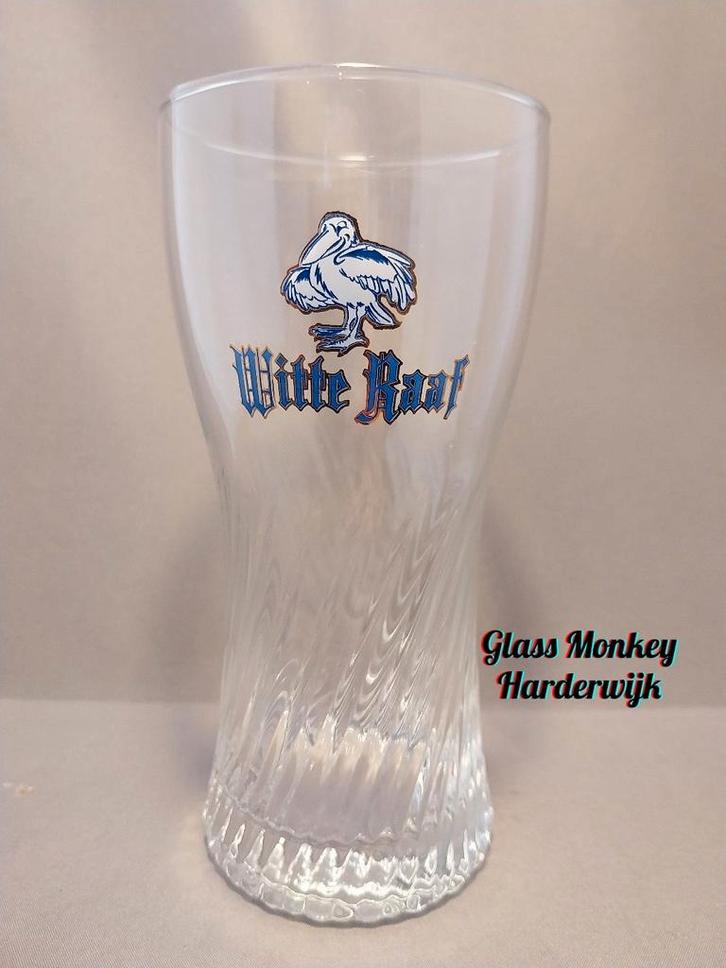 Witte Raaf bierglas. ( Hertog Jan ), Verzamelen, Biermerken, Zo goed als nieuw, Glas of Glazen, Hertog Jan, Ophalen of Verzenden