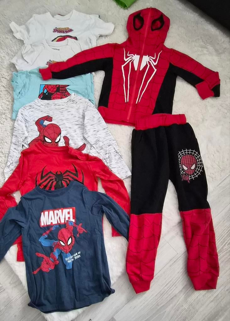 Spiderman kleding set, Kinderen en Baby's, Kinderkleding | Maat 110, Ophalen of Verzenden, Shirt of Longsleeve, Jongen, Marvel