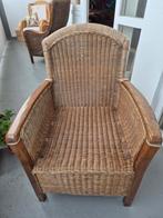 Rieten stoel, Huis en Inrichting, Stoelen, Ophalen, Gebruikt, Bruin, Eén
