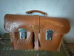 Vintage Retro Schooltas, Ophalen, Gebruikt, Bruin, Aktetas of Boekentas