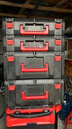Milwaukee systeemkoffers, Doe-het-zelf en Verbouw, Gereedschapskisten, Ophalen, Gebruikt