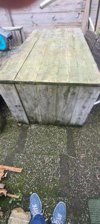 Stijgerhout  buiten tafel   L 200 x b 102 x h 80, Ophalen, Gebruikt, Rechthoekig, Hout