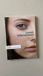Leren interviewen - Marian Hulshof, Boeken, Ophalen of Verzenden, Zo goed als nieuw, HBO, Marian Hulshof