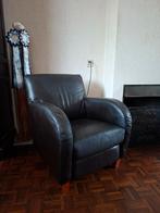 Gratis lederen fauteuil., Huis en Inrichting, Ophalen, Gebruikt