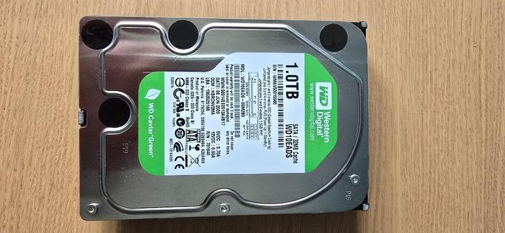 Western Digital 1TB (WD10EADS), Computers en Software, Harde schijven, Gebruikt, Server, Intern, HDD, SATA, Ophalen of Verzenden