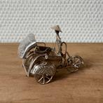 Oud Zilveren Riksja Miniatuur, 1e Helft 20e Eeuw, Indonesie, Antiek en Kunst, Ophalen of Verzenden, Zilver