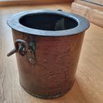 Antieke koperen emmer pot, Antiek en Kunst, Antiek | Koper en Brons, Ophalen of Verzenden