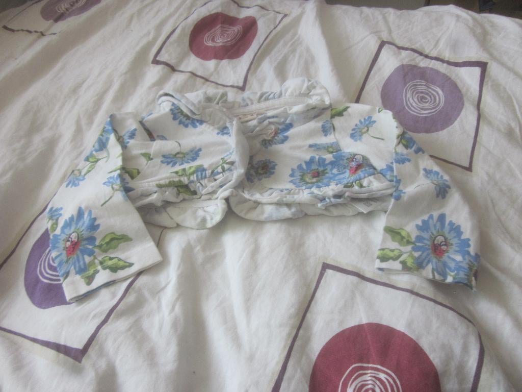 Wit/blauw/groen/rood vestje/bolero bloemetjes Bakkaboe 74, Kinderen en Baby's, Babykleding | Maat 74, Ophalen of Verzenden, Zo goed als nieuw