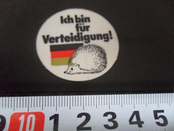 sticker Leger Duitsland Bundeswehr Ich bin für Verteidigung! beschikbaar voor biedingen