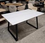 Eettafel Lenton Marmer, 140 x 90cm, kleur Wit van Nohr, Ophalen, ., 150 tot 200 cm, Nieuw