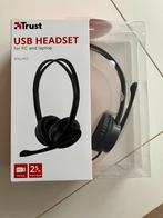 NIEUW!! Trust MAURO USB HEADSET met microfoon Trust 17591-02, Ophalen of Verzenden, Nieuw, Trust