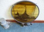EDAM, GLAS IN LOOD, SCHEPEN,, GESIG. TH VAN ZOOTEN, Antiek en Kunst, Antiek | Glas en Kristal, Ophalen of Verzenden