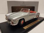 Mercedes SL 190 Roadster zilver Special Maisto  1:18 KRD, Hobby en Vrije tijd, Modelauto's | 1:18, Ophalen of Verzenden, Zo goed als nieuw
