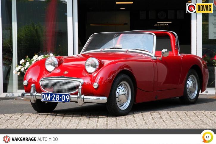 Austin HEALY SPRITE Sprite MK1 -gerestaureerd- Incl. taxatie, Auto's, Oldtimers, Te koop, Lederen bekleding, Austin, Benzine, Overige carrosserieën