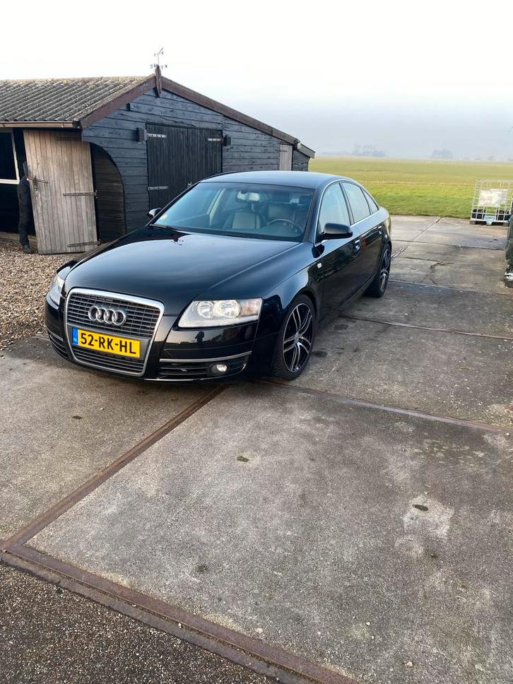 Audi A6 2.4 V6 130KW Multitronic 2005 Zwart, Auto's, Audi, Particulier, A6, ABS, Airbags, Centrale vergrendeling, Cruise Control