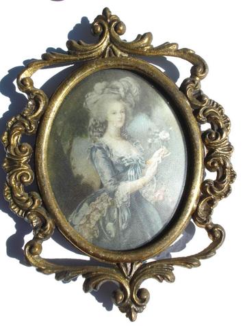MINIATUUR SCHILDERIJTJE, Marie Antoinette,  Rococo beschikbaar voor biedingen