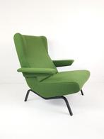Archi fauteuil Ligne Roset groene fauteuil ploegwool wol, ., Vintage modern, 75 tot 100 cm, Ophalen of Verzenden