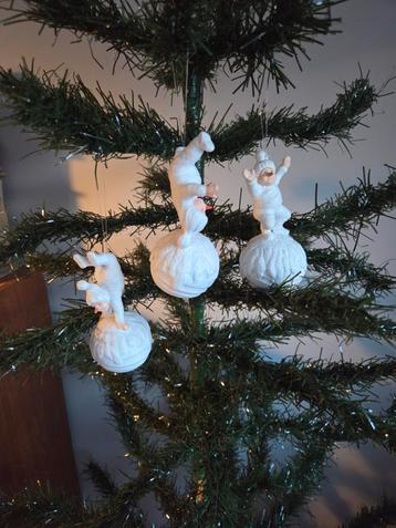 oude kerstballen cotton snowbaby beschikbaar voor biedingen