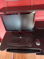 computertafel, monitor, toetsenbord en muis, Ophalen, Gebruikt