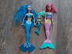 2 grote zeemeermin barbies en 1 kleine, Ophalen of Verzenden, Zo goed als nieuw, Barbie