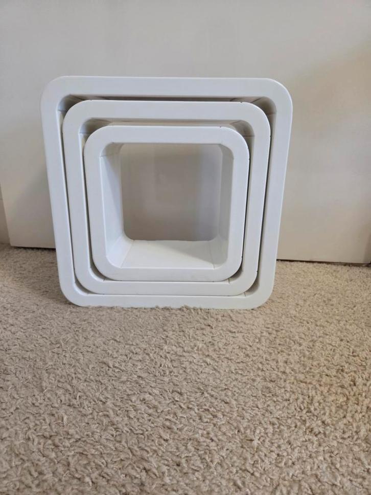 DURALINE  23 mm dik mdf WANDKUBUSSEN met afgeronde hoeken, Huis en Inrichting, Woonaccessoires | Wandplanken en Boekenplanken