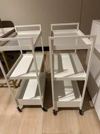 IKEA trolley Nissafors 2 x wit, Huis en Inrichting, Kasten | Stellingkasten, Ophalen, Zo goed als nieuw