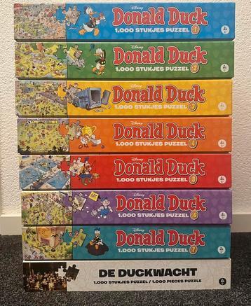 Complete serie Disney Donald Duck puzzels 8x1000 stuks ZGAN beschikbaar voor biedingen