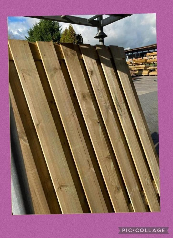 Grenen geïmpregneerde schuttingen - frame deur, Tuin en Terras, Tuinpoorten, Nieuw, Draaipoort, Hout, 150 tot 200 cm, 200 cm of meer