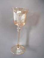 Vintage Geëtst wijnglas, Ophalen of Verzenden