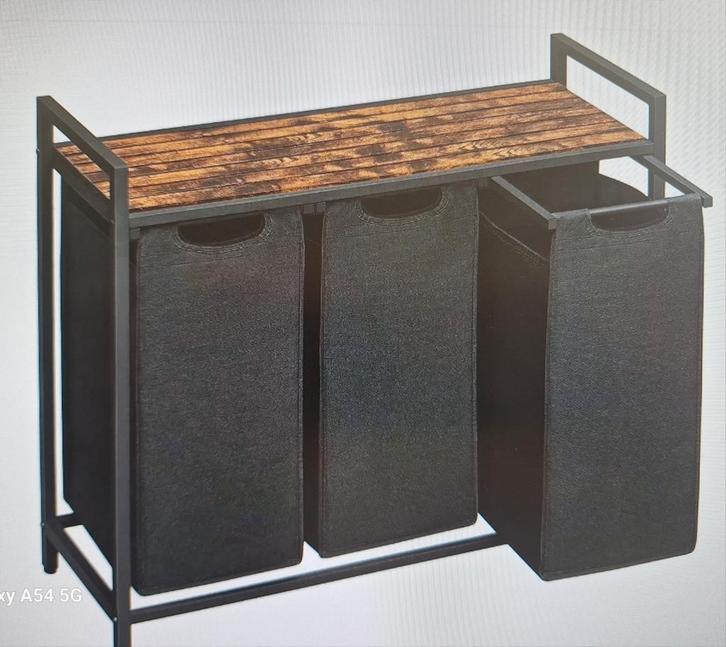 Wasmand met 3 uitschuifbare manden nieuw !!!, Huis en Inrichting, Badkamer | Badtextiel en Accessoires, Nieuw, Overige typen, Bruin