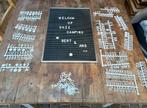 zwart letterbord met letters en cijfers, Ophalen of Verzenden, Zo goed als nieuw, Overige typen