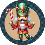 L353 luxe icing notenkraker 20x4,7cm v roze koek cupcake top, Ophalen of Verzenden, Nieuw, Cupcakes, Versiering