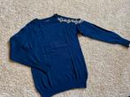 Dunne Trui blauw strass/parels en open schouder mt.S, Kleding | Dames, Truien en Vesten, Ophalen of Verzenden, Zo goed als nieuw
