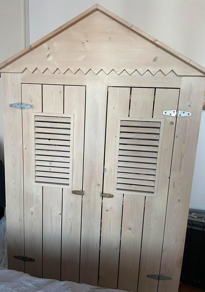 Kids Factory kinderkledingkast - white wash, Kinderen en Baby's, Kinderkamer | Commodes en Kasten, Gebruikt, 105 cm of meer, 100 cm of meer