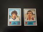 2 Panini EURO 80 plaatjes, Verzamelen, Ophalen of Verzenden, Zo goed als nieuw, Buitenlandse clubs, Poster, Plaatje of Sticker