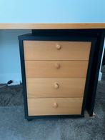 Bureau met ladeblok - gedemonteerd, Ophalen, Gebruikt, 100 tot 150 cm, 3 of 4 laden