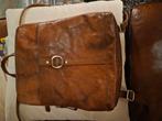 Rugtas dames volledig echt leer Manfield, Sieraden, Tassen en Uiterlijk, Tassen | Schoudertassen, Ophalen of Verzenden, Zo goed als nieuw
