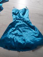 Yves calin gala jurk maat 36 met stola blauw, Ophalen of Verzenden, Galajurk, Zo goed als nieuw, Maat 36 (S)