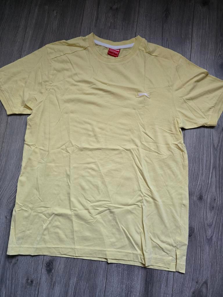 Geel heren shirt Slazenger, maat S (FK8), Ophalen of Verzenden, Zo goed als nieuw, Geel