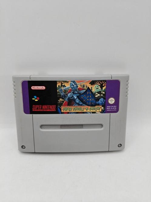 Super Ghouls 'n Ghosts SNES, Spelcomputers en Games, Games | Nintendo Super NES, Zo goed als nieuw, Racen en Vliegen, 1 speler