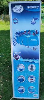 Zwembad Bestway 366 x 100 compleet met veel extra's, Ophalen, Gebruikt, 80 tot 120 cm, Rond