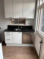 Witte Hoekkeuken met RVS Details, Huis en Inrichting, Keuken | Complete keukens, Gebruikt, Wit, Hoekkeuken, Ophalen of Verzenden