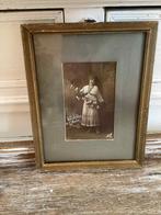 Antieke foto met lijstje, Ophalen of Verzenden