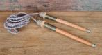 Antiek Springtouw met houten Handvatten en Koper beslag, Antiek en Kunst, Ophalen of Verzenden