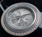 Vintage zilveren schaal met inzetstuk., Antiek en Kunst, Antiek | Goud en Zilver, Ophalen of Verzenden